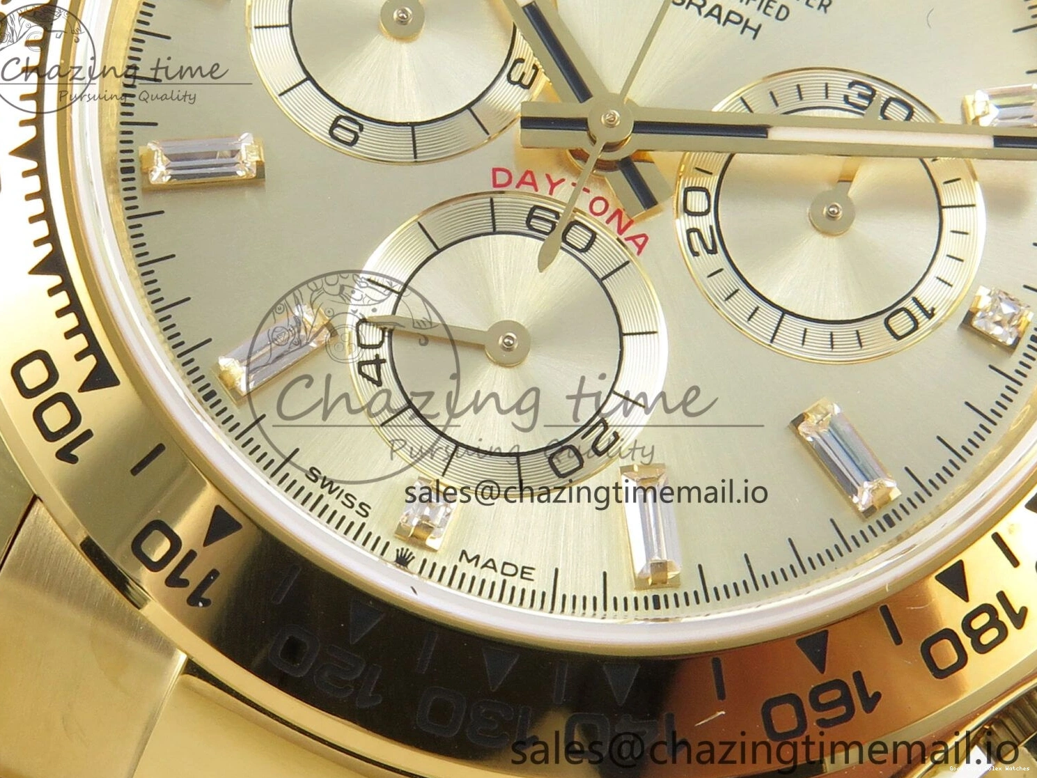 AAA Replica Watches Edition 126508 (Gain Casual Best SH4131 1:1 Weight) 305 Crystal On Dial Bracelet V6 Markers YG YG QF Daytona YG 1219